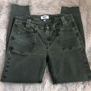 Paige denim. Olive. Hoxton ankle. Skinny